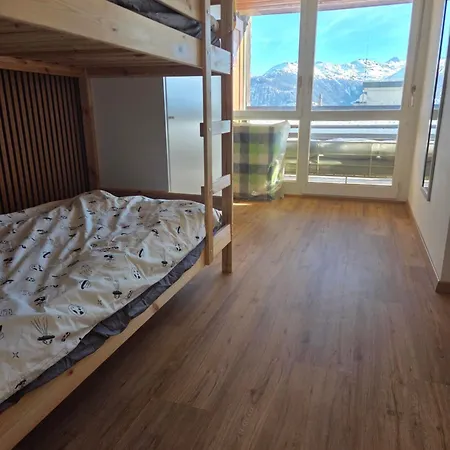 Centre Crans-montana, Balcon Plein Sud, Vue Alpes, Parking Prive Lejlighed *