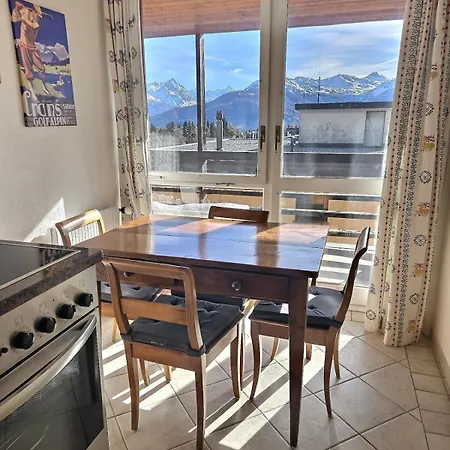 Centre Crans-montana, Balcon Plein Sud, Vue Alpes, Parking Prive *