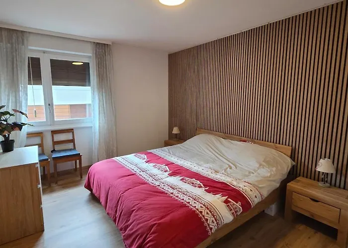 Centre Crans-montana, Balcon Plein Sud, Vue Alpes, Parking Prive Lejlighed Crans-Montana