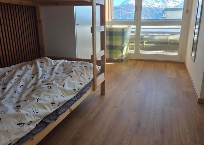Centre Crans-montana, Balcon Plein Sud, Vue Alpes, Parking Prive Lejlighed *
